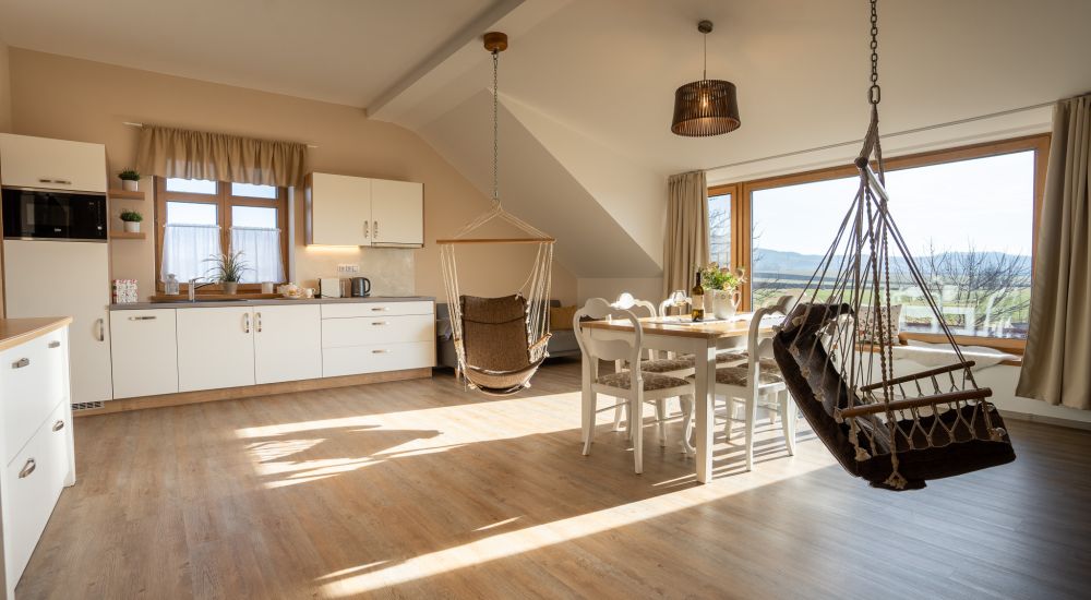 Ubytování v penzionu s krásným výhledem na vinice, Pálavu a sv. Kopeček v Mikulově