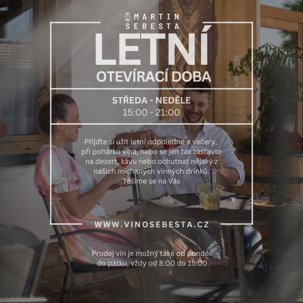 Letní otevírací doba 2024
